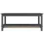 Couchtisch aus massivem grauem Kiefernholz, 110 x 55 x 45 cm von vidaXL, Couchtisch - Ref: Foro24-822274, Preis: 78,15 €, Rab...