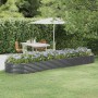 Jardinera arriate acero galvanizado antracita 396x100x36cm
