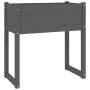 Pflanzgefäß aus massivem Kiefernholz grau 78x40x81 cm von vidaXL, Töpfe und Pflanzgefäße - Ref: Foro24-822134, Preis: 64,87 €...