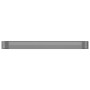 Jardinera arriate acero galvanizado antracita 396x100x36cm