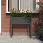 Pflanzgefäß aus massivem Kiefernholz grau 78x40x81 cm von vidaXL, Töpfe und Pflanzgefäße - Ref: Foro24-822134, Preis: 64,87 €...