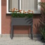 Pflanzgefäß aus massivem Kiefernholz grau 78x40x81 cm von vidaXL, Töpfe und Pflanzgefäße - Ref: Foro24-822134, Preis: 65,75 €...