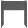 Pflanzgefäß aus massivem Kiefernholz grau 78x40x81 cm von vidaXL, Töpfe und Pflanzgefäße - Ref: Foro24-822134, Preis: 65,75 €...