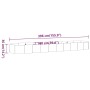 Jardinera arriate acero galvanizado antracita 396x100x36cm