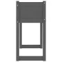 Solid gray pine wood planter 78x40x81 cm by vidaXL, Pots and planters - Ref: Foro24-822134, Price: 64,87 €, Discount: %