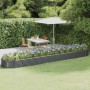 Jardinera arriate acero galvanizado antracita 507x100x36cm