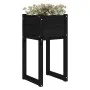 Planter 2 units solid black pine wood 40x40x81 cm by vidaXL, Pots and planters - Ref: Foro24-822131, Price: 77,16 €, Discount: %