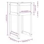 Planter 2 units solid black pine wood 40x40x81 cm by vidaXL, Pots and planters - Ref: Foro24-822131, Price: 77,16 €, Discount: %