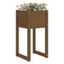 Planter 2 units solid pine wood honey brown 40x40x81 cm by vidaXL, Pots and planters - Ref: Foro24-822129, Price: 77,86 €, Di...