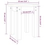 Couchtisch aus massivem schwarzem Kiefernholz Ø35x35 cm von vidaXL, Couchtisch - Ref: Foro24-822341, Preis: 24,28 €, Rabatt: %
