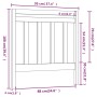 Bettkopfteil aus massivem weißem Kiefernholz, 95 x 4 x 100 cm von vidaXL, Kopf- und Fußteile - Ref: Foro24-822243, Preis: 37,...