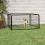 Corral para perros 4 paneles acero con recubrimiento en polvo de vidaXL, Casetas y cercados para perros - Ref: Foro24-171794,...