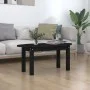 Solid black pine wood coffee table 80x40x35 cm by vidaXL, Coffee table - Ref: Foro24-822351, Price: 46,80 €, Discount: %