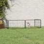 Hundeauslauf mit 4 Paneelen aus pulverbeschichtetem Stahl von vidaXL, Hundehütten und Zäune - Ref: Foro24-171794, Preis: 64,9...