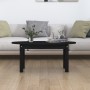 Couchtisch aus massivem schwarzem Kiefernholz, 80 x 40 x 35 cm von vidaXL, Couchtisch - Ref: Foro24-822351, Preis: 47,43 €, R...