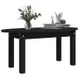 Couchtisch aus massivem schwarzem Kiefernholz, 80 x 40 x 35 cm von vidaXL, Couchtisch - Ref: Foro24-822351, Preis: 46,80 €, R...