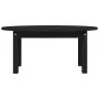 Couchtisch aus massivem schwarzem Kiefernholz, 80 x 40 x 35 cm von vidaXL, Couchtisch - Ref: Foro24-822351, Preis: 46,80 €, R...