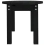 Couchtisch aus massivem schwarzem Kiefernholz, 80 x 40 x 35 cm von vidaXL, Couchtisch - Ref: Foro24-822351, Preis: 46,80 €, R...