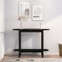 Konsolentisch aus massivem schwarzem Kiefernholz, 110 x 40 x 80 cm von vidaXL, Couchtisch - Ref: Foro24-822301, Preis: 71,72 ...