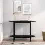 Mesa consola madera maciza de pino negro 110x40x80 cm de vidaXL, Mesas de centro - Ref: Foro24-822301, Precio: 70,93 €, Descu...