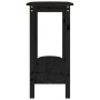 Konsolentisch aus massivem schwarzem Kiefernholz, 110 x 40 x 80 cm von vidaXL, Couchtisch - Ref: Foro24-822301, Preis: 71,72 ...