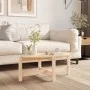 Solid pine wood coffee table 87x48x35 cm by vidaXL, Coffee table - Ref: Foro24-822322, Price: 44,93 €, Discount: %