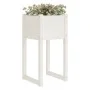 Solid white pine wood planter 40x40x81 cm by vidaXL, Pots and planters - Ref: Foro24-822124, Price: 45,23 €, Discount: %