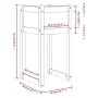 Solid white pine wood planter 40x40x81 cm by vidaXL, Pots and planters - Ref: Foro24-822124, Price: 45,23 €, Discount: %