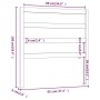 Bettkopfteil aus massivem Kiefernholz, 95 x 4 x 100 cm von vidaXL, Kopf- und Fußteile - Ref: Foro24-822232, Preis: 22,49 €, R...