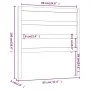 Bettkopfteil aus massivem Kiefernholz, 95 x 4 x 100 cm von vidaXL, Kopf- und Fußteile - Ref: Foro24-822232, Preis: 22,29 €, R...