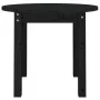 Solid black pine wood coffee table Ø 55x45 cm by vidaXL, Coffee table - Ref: Foro24-822331, Price: 39,59 €, Discount: %