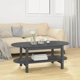 Couchtisch aus massivem grauem Kiefernholz, 110 x 55 x 45 cm von vidaXL, Couchtisch - Ref: Foro24-822289, Preis: 96,03 €, Rab...