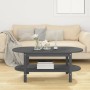 Couchtisch aus massivem grauem Kiefernholz, 110 x 55 x 45 cm von vidaXL, Couchtisch - Ref: Foro24-822289, Preis: 97,25 €, Rab...