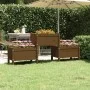 Honey brown solid pine wood planter 178.5x44x75 cm by vidaXL, Pots and planters - Ref: Foro24-822250, Price: 114,73 €, Discou...