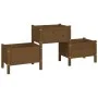 Honey brown solid pine wood planter 178.5x44x75 cm by vidaXL, Pots and planters - Ref: Foro24-822250, Price: 114,73 €, Discou...