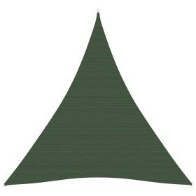 Toldo de vela HDPE verde oscuro 160 g/m² 4x5x5 m
