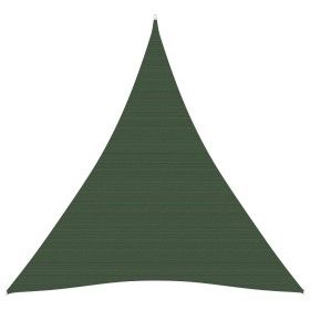 Toldo de vela HDPE verde oscuro 160 g/m² 4x5x5 m