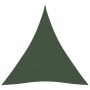 Toldo de vela HDPE verde oscuro 160 g/m² 4x5x5 m