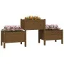 Honey brown solid pine wood planter 178.5x44x75 cm by vidaXL, Pots and planters - Ref: Foro24-822250, Price: 114,73 €, Discou...