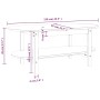 Couchtisch aus massivem grauem Kiefernholz, 110 x 55 x 45 cm von vidaXL, Couchtisch - Ref: Foro24-822289, Preis: 97,25 €, Rab...
