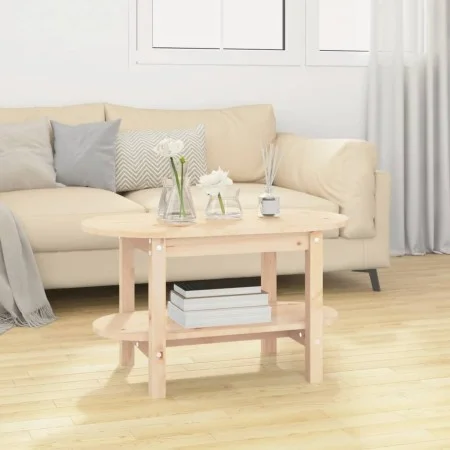 Solid pine wood coffee table 80x45x45 cm by vidaXL, Coffee table - Ref: Foro24-822292, Price: 68,66 €, Discount: %