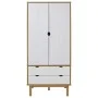 OTTA Massivholz Kleiderschrank braun und weiß Kiefer 76,5x53x172 cm von vidaXL, Kleiderschränke - Ref: Foro24-348590, Preis: ...