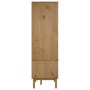 OTTA wardrobe made of solid pine wood in brown and white, measuring 76.5x53x172 cm. by vidaXL, Wardrobes - Ref: Foro24-348590...