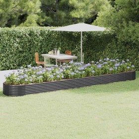 Jardinera arriate acero galvanizado antracita 544x100x36cm Jardinera arriate acero galvanizado antracita 544x100x36cm