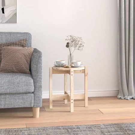 Mesa de centro de madera de pino maciza Ø 42,5x45 cm de vidaXL, Mesas de centro - Ref: Foro24-822312, Precio: 30,65 €, Descue...