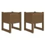 Planter 2 pcs solid honey brown pine wood 40x40x52.5 cm by vidaXL, Pots and planters - Ref: Foro24-822114, Price: 69,53 €, Di...