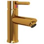 Grifo para lavabo de baño acabado dorado 130x176 mm
