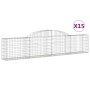 Gabionenkörbe 15 Stück Bogenform Eisen 300x30x60/80 cm von vidaXL, Töpfe und Pflanzgefäße - Ref: Foro24-3146497, Preis: 1,00 ...