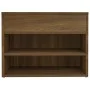 Schuhbank aus braunem Eichensperrholz, 60 x 30 x 45 cm von vidaXL, Schuhregale und Schuhorganisatoren - Ref: Foro24-816052, P...