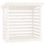 Solid white pine wood firewood rack 108x73x108 cm by vidaXL, Accessories for bags and firewood holders - Ref: Foro24-822223, ...